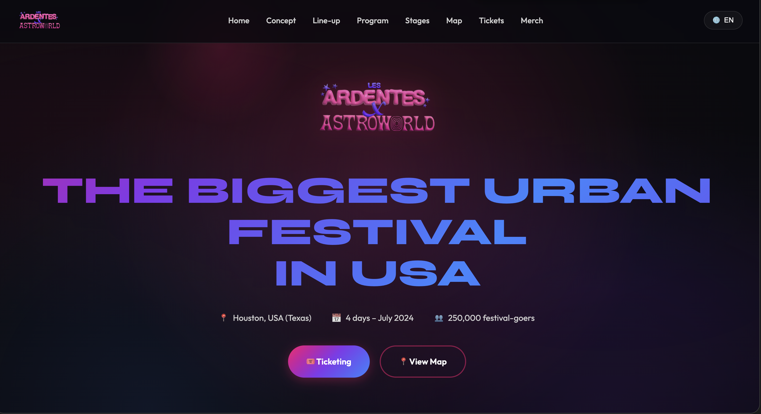 Site vitrine pour un festival de création et d'art - Projet réalisé par Anicea Studio